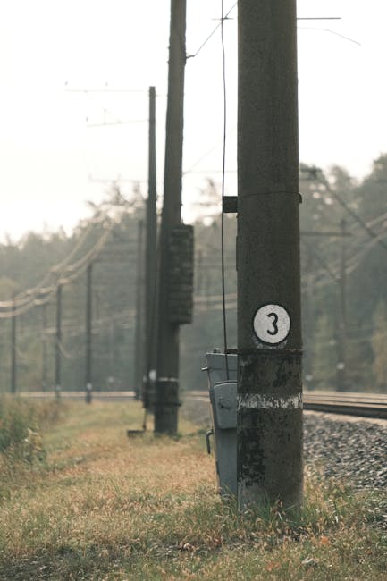 Utility pole with 3